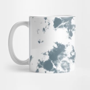 Slate gray and white marble - Tie-Dye Shibori Texture Mug